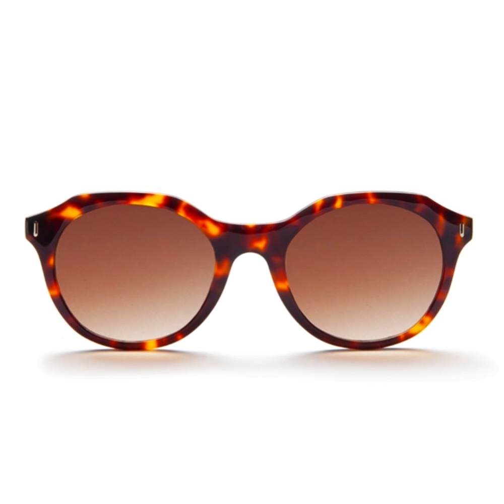 Yunizon Libera Wide Sunglasses Amber Brown Tortoise
